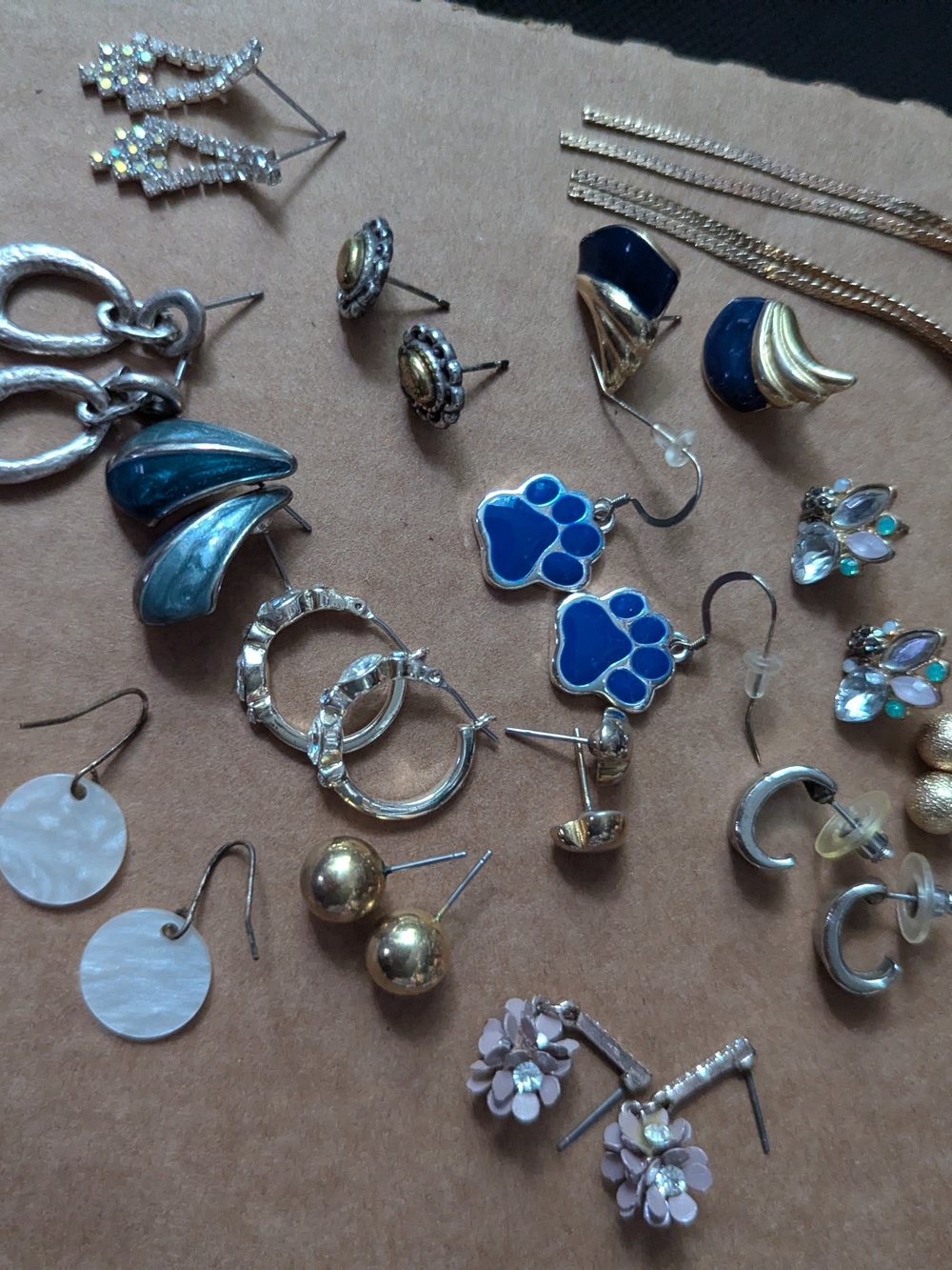 Used Earrings Set, Multiple Pairs Custom.